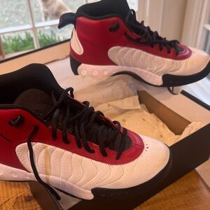 Jordan Red and White Men's Sneakers
